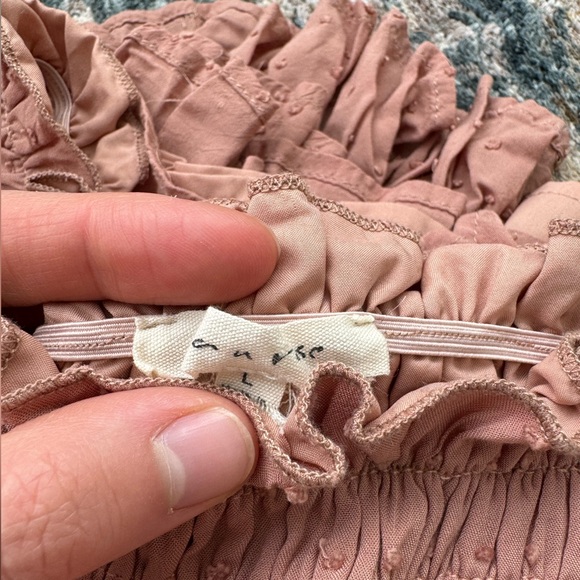 Henly Marlene Swiss Dot Midi in Mauve-Large - Picture 6 of 7